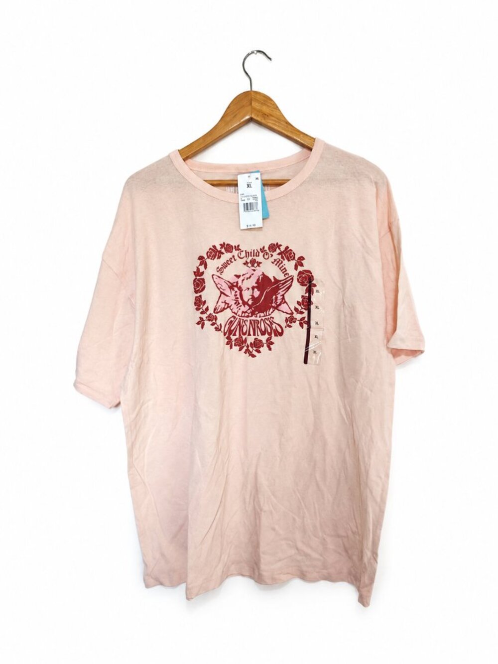 Guns N’ Roses Sweet Child O’ Mine Graphic T-Shirt Pink XL NWT - Picture 2 of 7